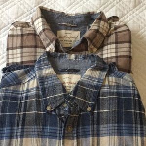 2 Men Flannel Shirts